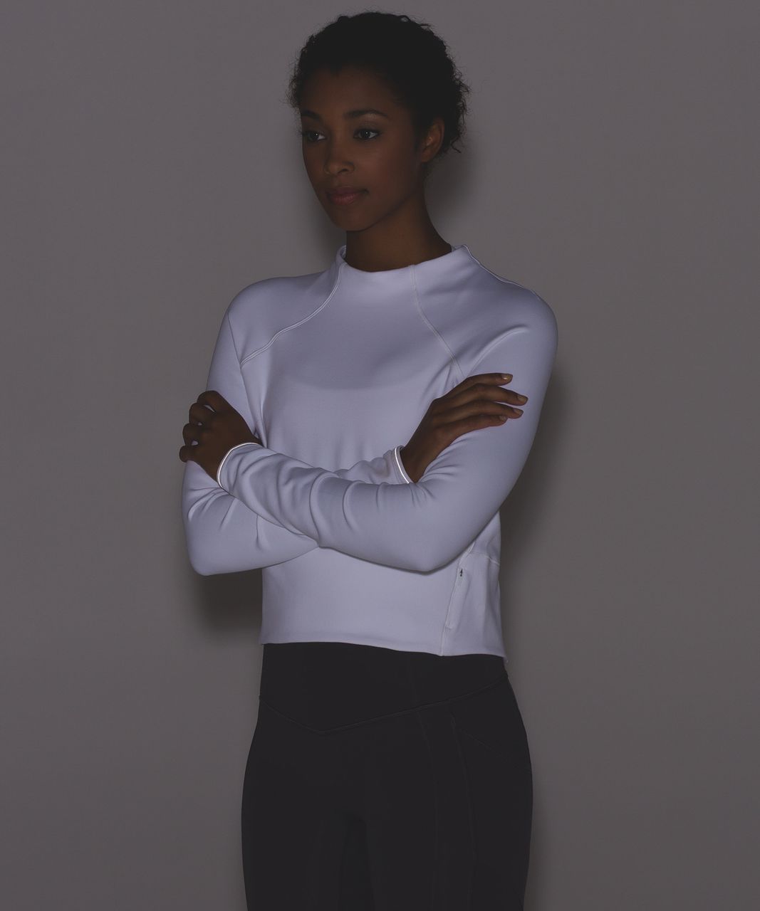 Lululemon Hill And Valley Mock Neck - White