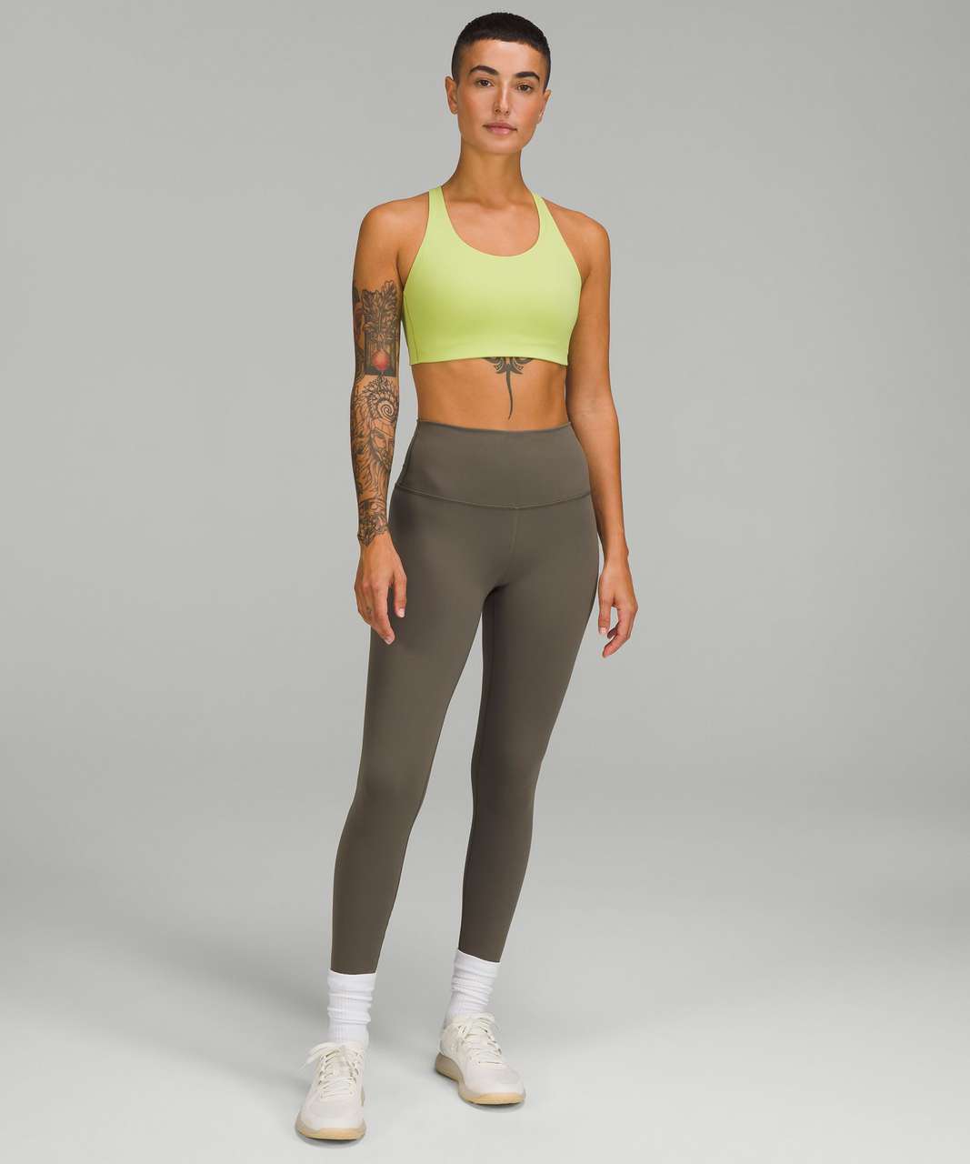 Lululemon Wunder Train High-Rise Tight 28 - Blaze Black - lulu fanatics