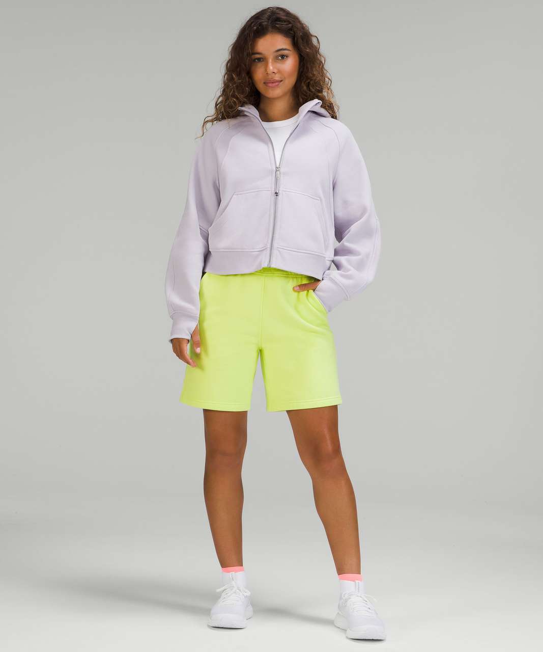 Lululemon Scuba Oversized Full Zip - Faint Lavender - lulu fanatics