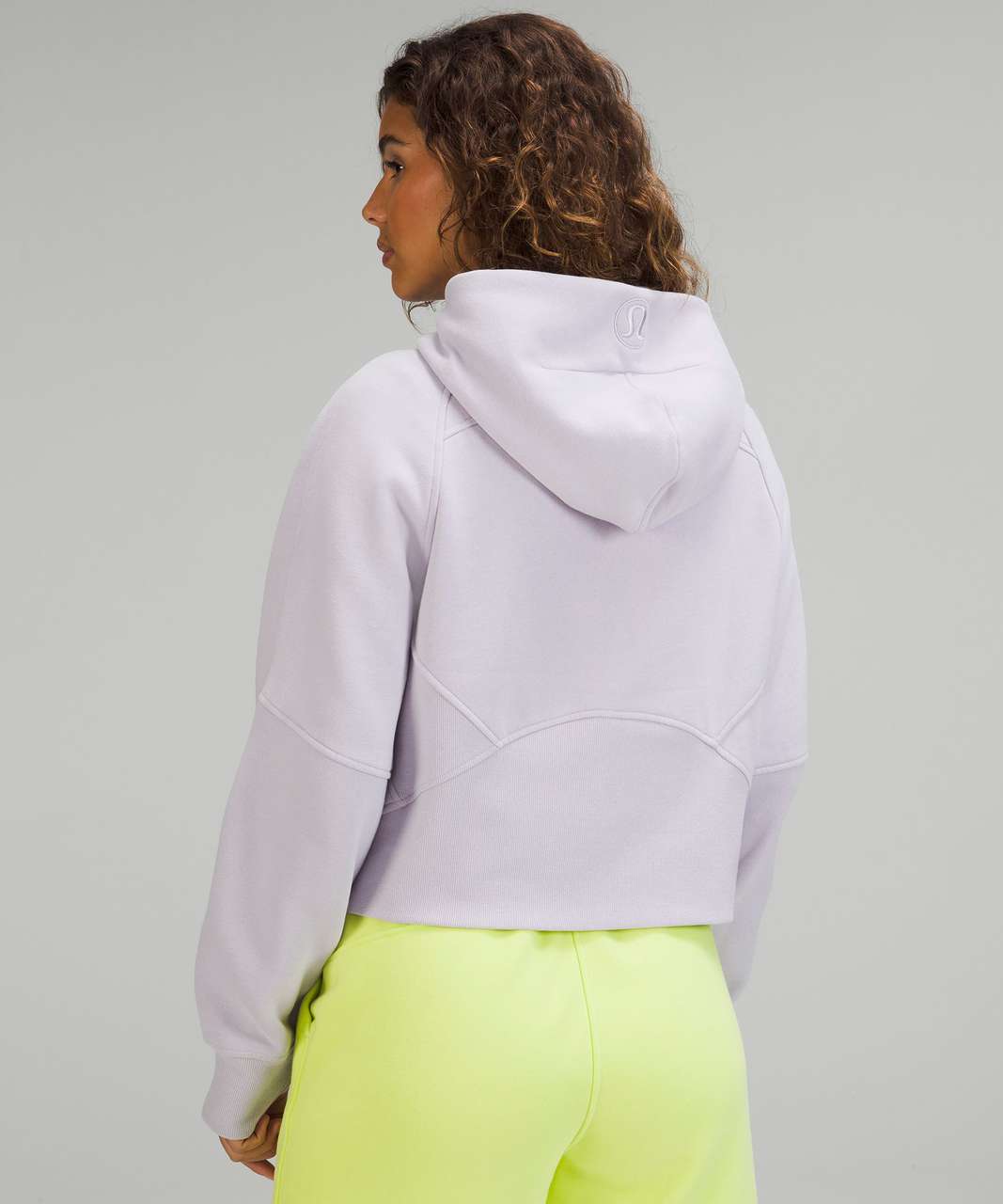 Lululemon Scuba Full-Zip Cropped Hoodie - Dark Lavender - lulu fanatics