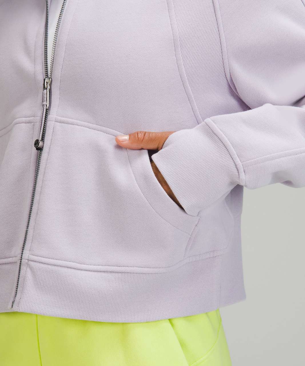 Lululemon Scuba Oversized Full Zip - Faint Lavender - lulu fanatics