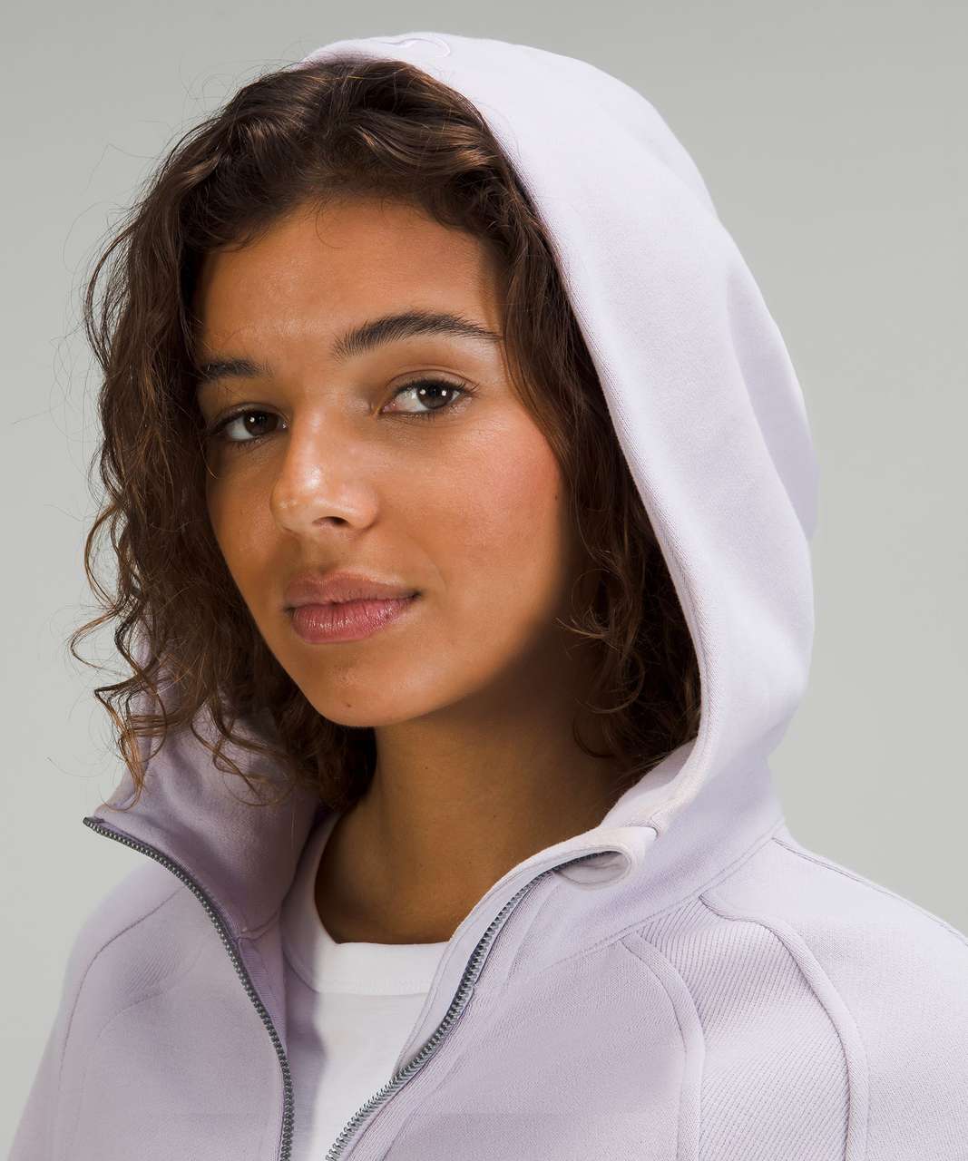 Lululemon Scuba Full-Zip Cropped Hoodie - Summer Glow - lulu fanatics