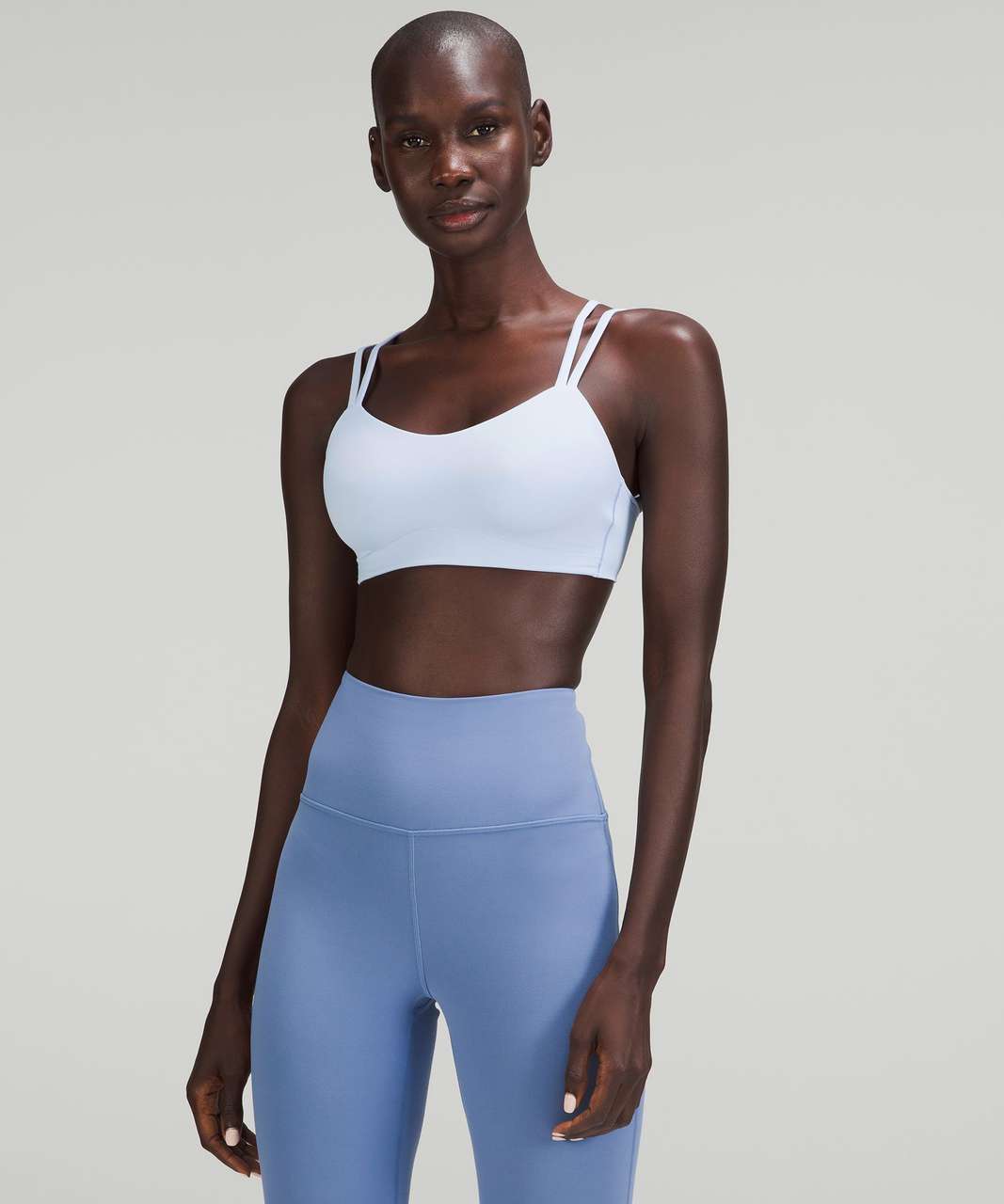 Lululemon Like A Cloud Longline Bra Light Support, B/c Cup In Blue