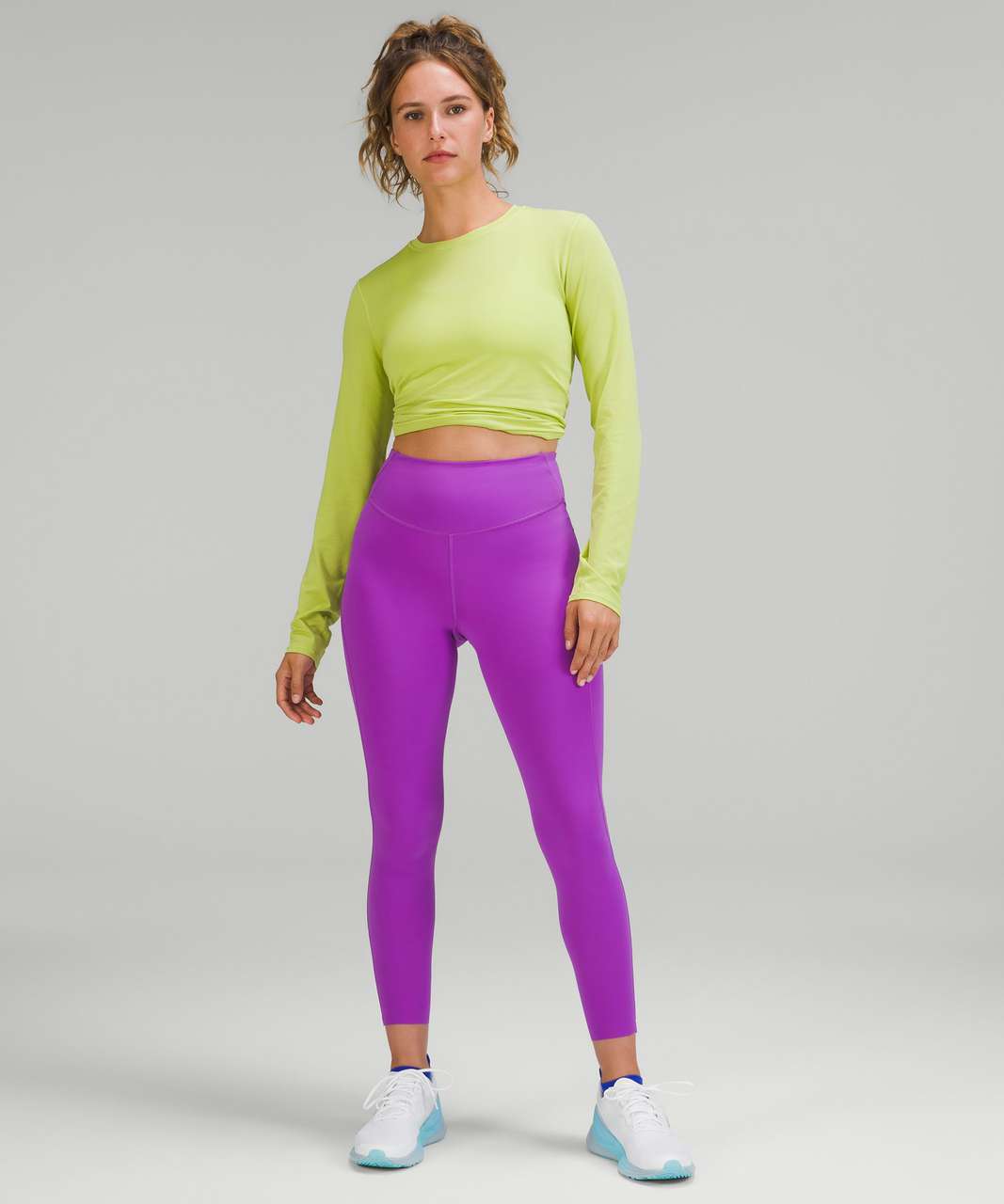 Lululemon Base Pace High-Rise Running Tight 25 - Hyper Flow Pink Multi -  lulu fanatics