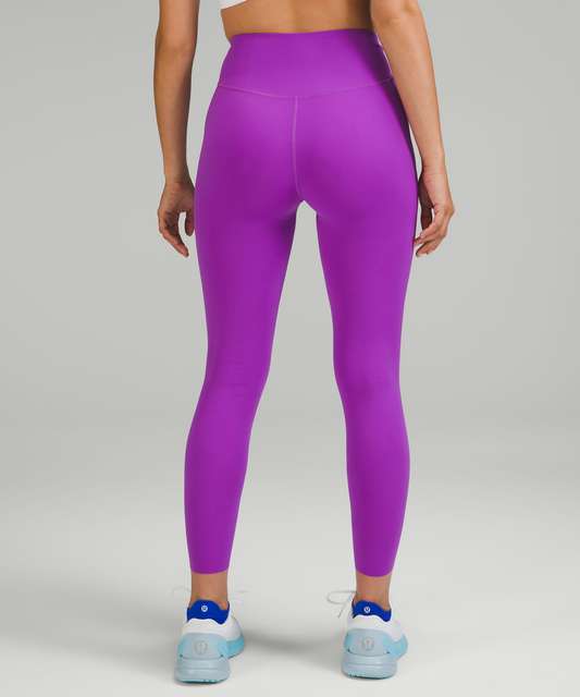 Lululemon legging- Base pace High Rise reflective tights 25” (size 12),  Women's Fashion, Activewear on Carousell