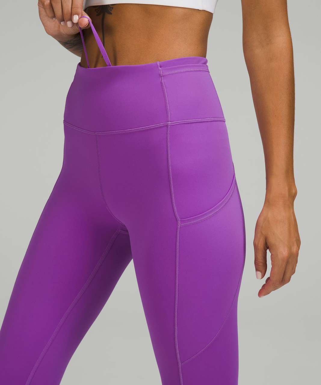 lululemon athletica Fast And Free High-rise Tight Leggings Pockets - 25 -  Color Purple - Size 10