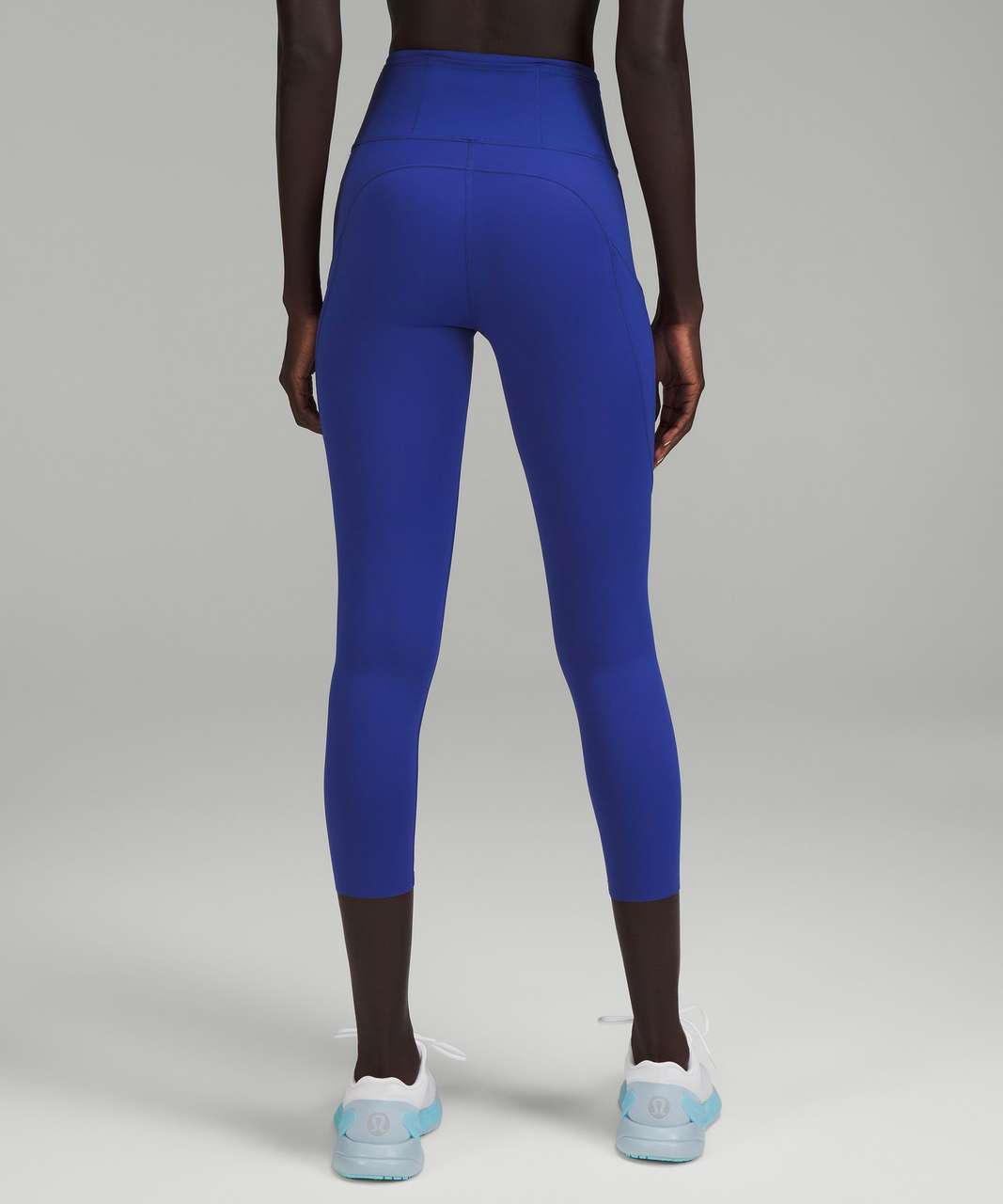 LULULEMON Black and Blue Raw Hem Leggings