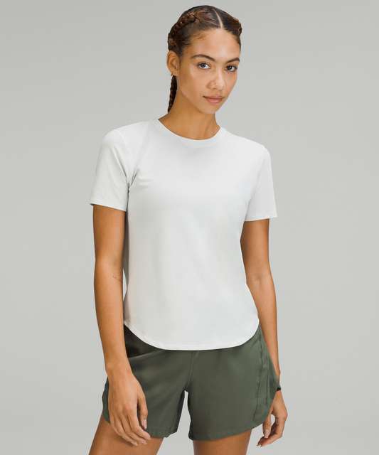 Lululemon High-Neck Running and Training T-Shirt - Cross Court Wash  Electric Lemon Multi - lulu fanatics