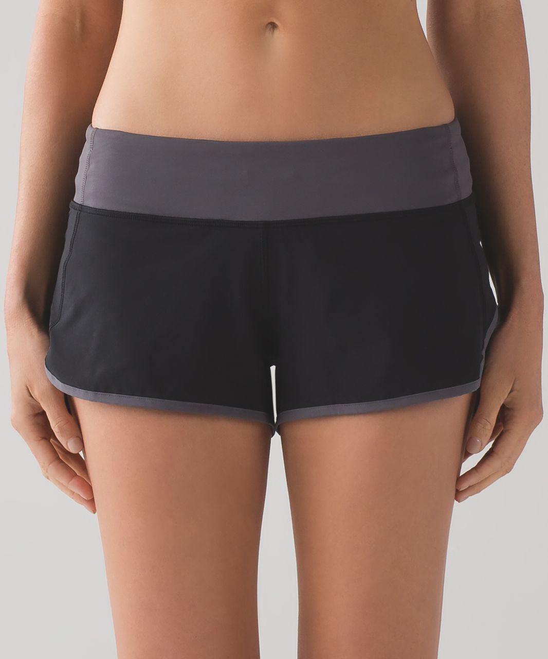 Lululemon Speed Short (2 1/2") - Black / Dark Carbon