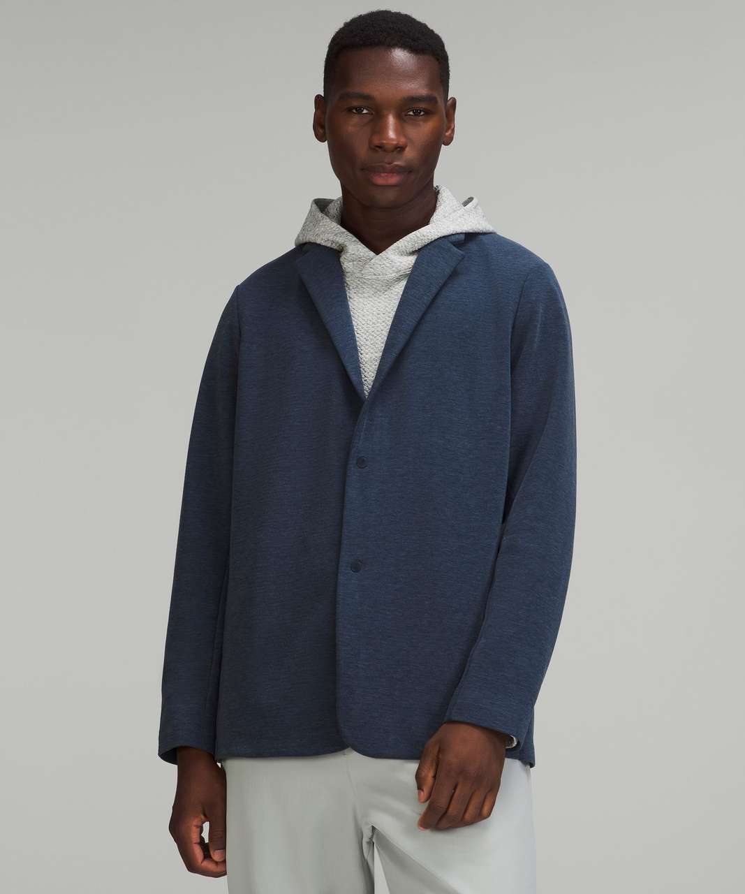 Lululemon Gridliner Fleece Blazer - Heathered True Navy