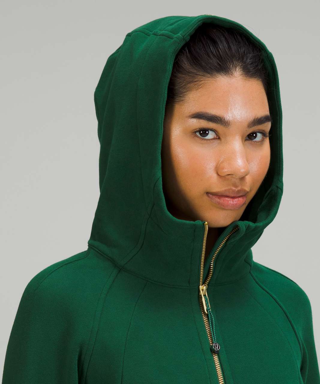 Lululemon Scuba Full-Zip Hoodie - Everglade Green / Gold - lulu