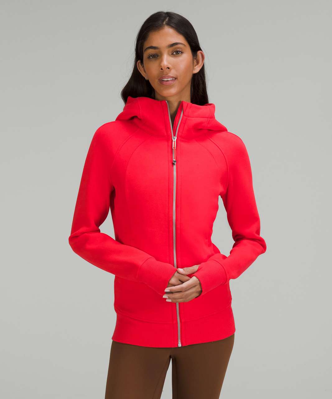 Lululemon Scuba Hoodie *Light Cotton Fleece - Dark Red - lulu fanatics