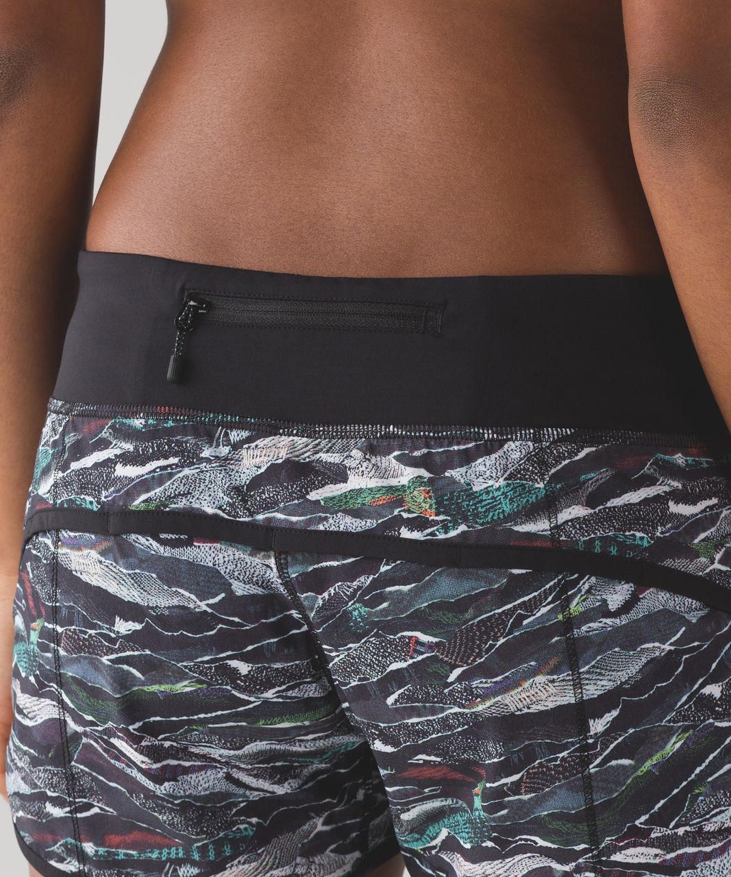 Lululemon Speed Short (2 1/2") - Mini Sweatr Multi Black / Black