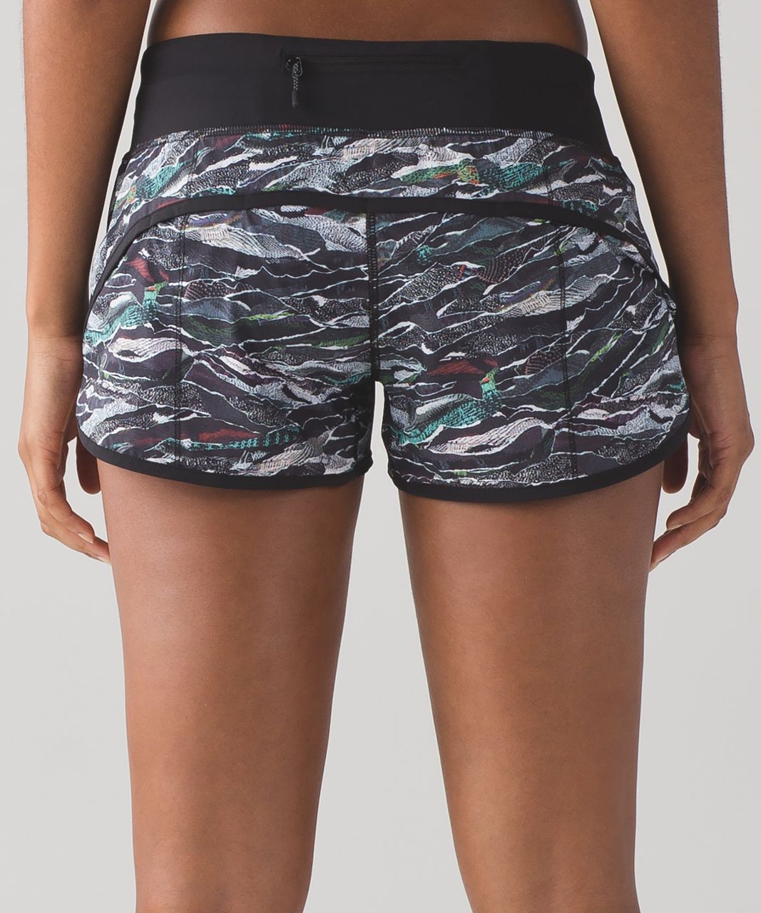 Lululemon Speed Short (2 1/2") - Mini Sweatr Multi Black / Black