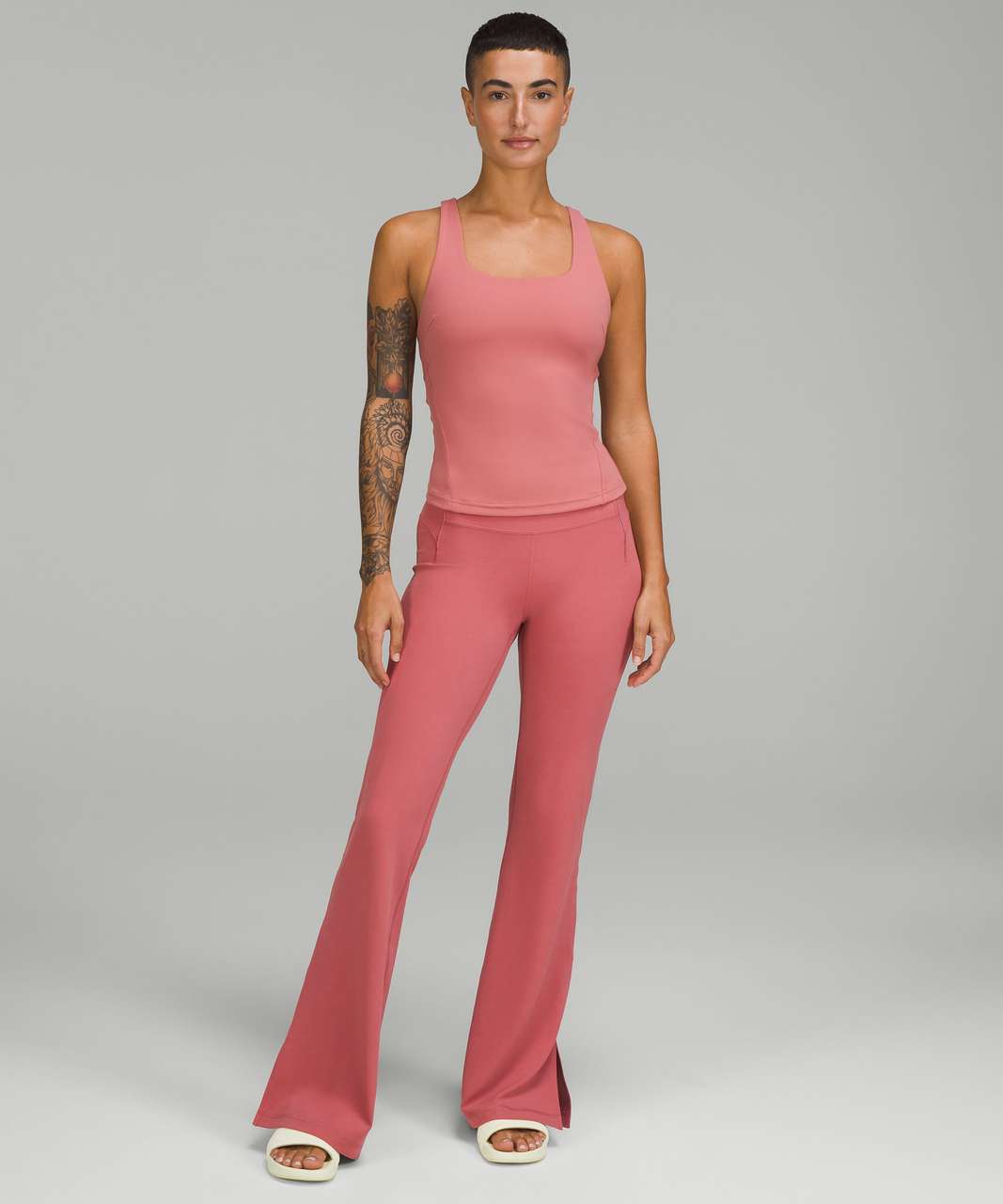 Lululemon Groove Super-High-Rise Split-Hem Flare Pant *Nulu - Brier Rose -  lulu fanatics