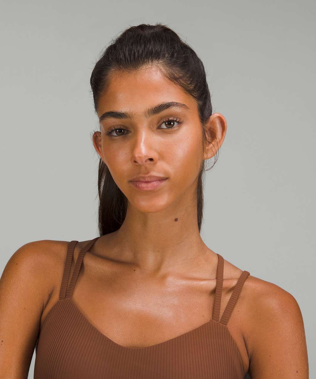 Lululemon Like A Cloud Longline Bra Light Support, B/c Cup In Copper Brown  | ModeSens