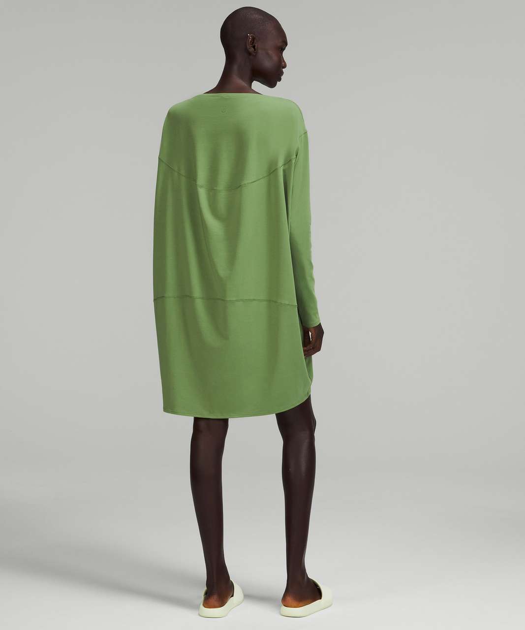 Lululemon Back in Action Long Sleeve Dress - Green Foliage