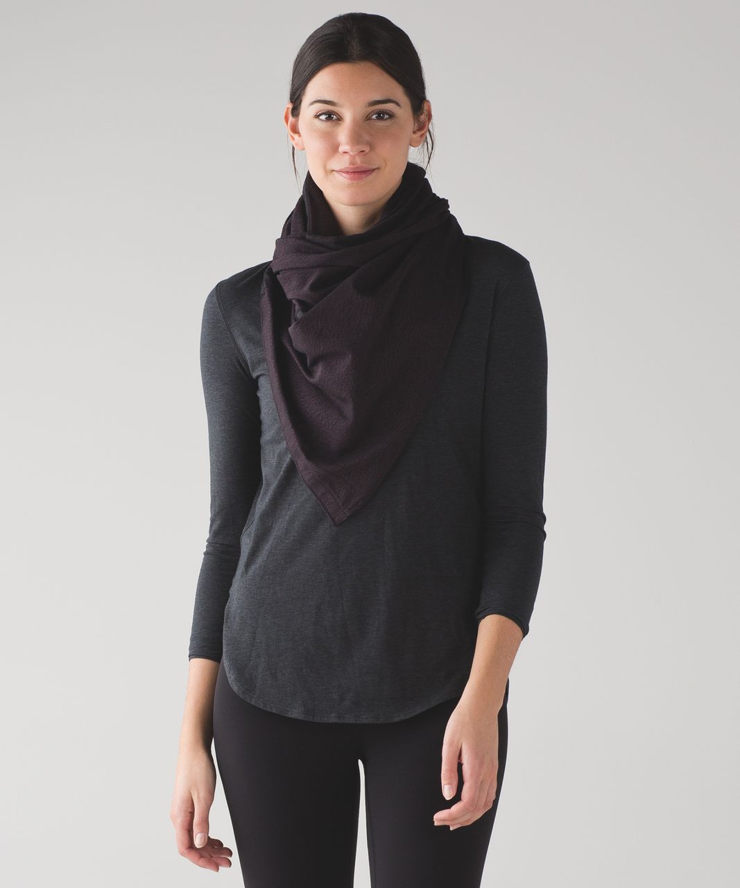 Lululemon Vinyasa Wrap - Running Luon Spray Jacquard Black Cherry Black / Black