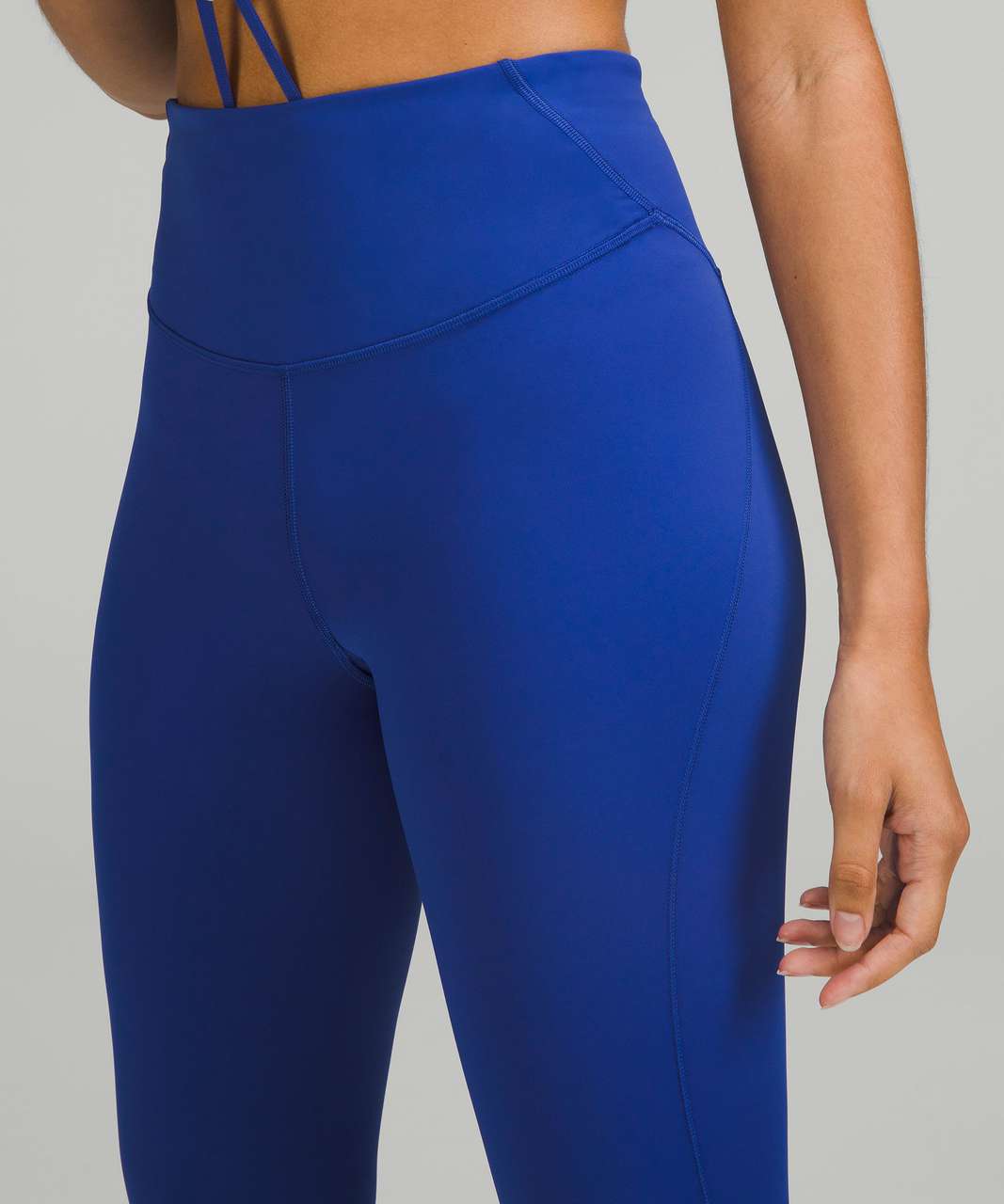 Lululemon Women's Base Pace HR Crop 23 Blue Nile BNIL size 14 Leggings Run