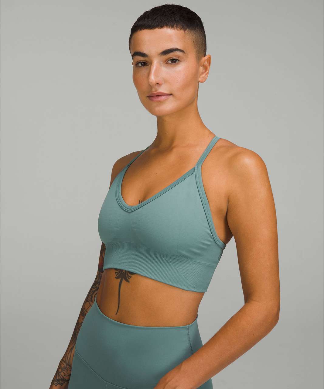 Lululemon Ebb to Street Bra *Light Support, C/D Cup - Tidewater Teal - lulu  fanatics