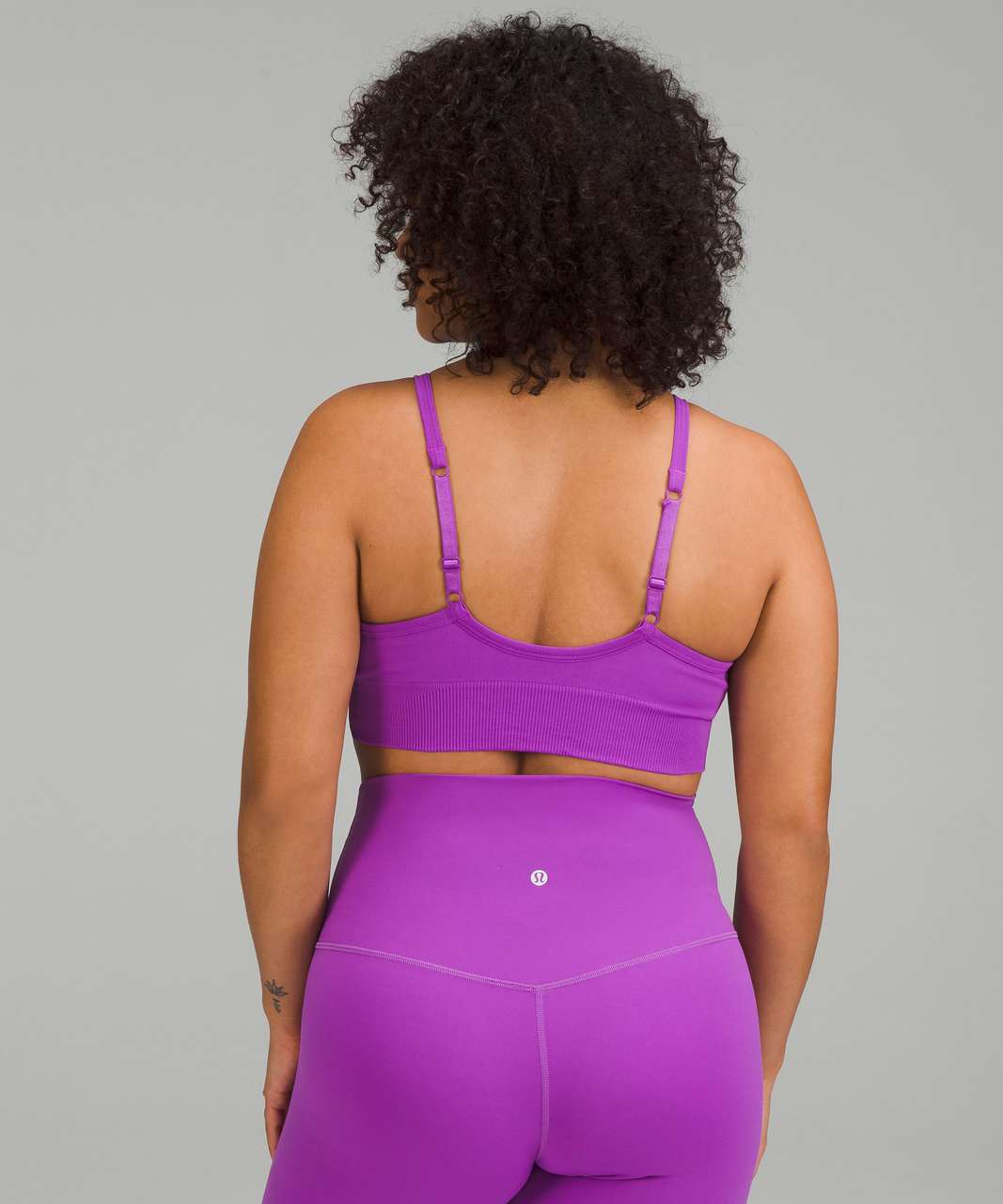 Lululemon Ebb To Street Bra Light Support, C/d Cup In Moonlit Magenta