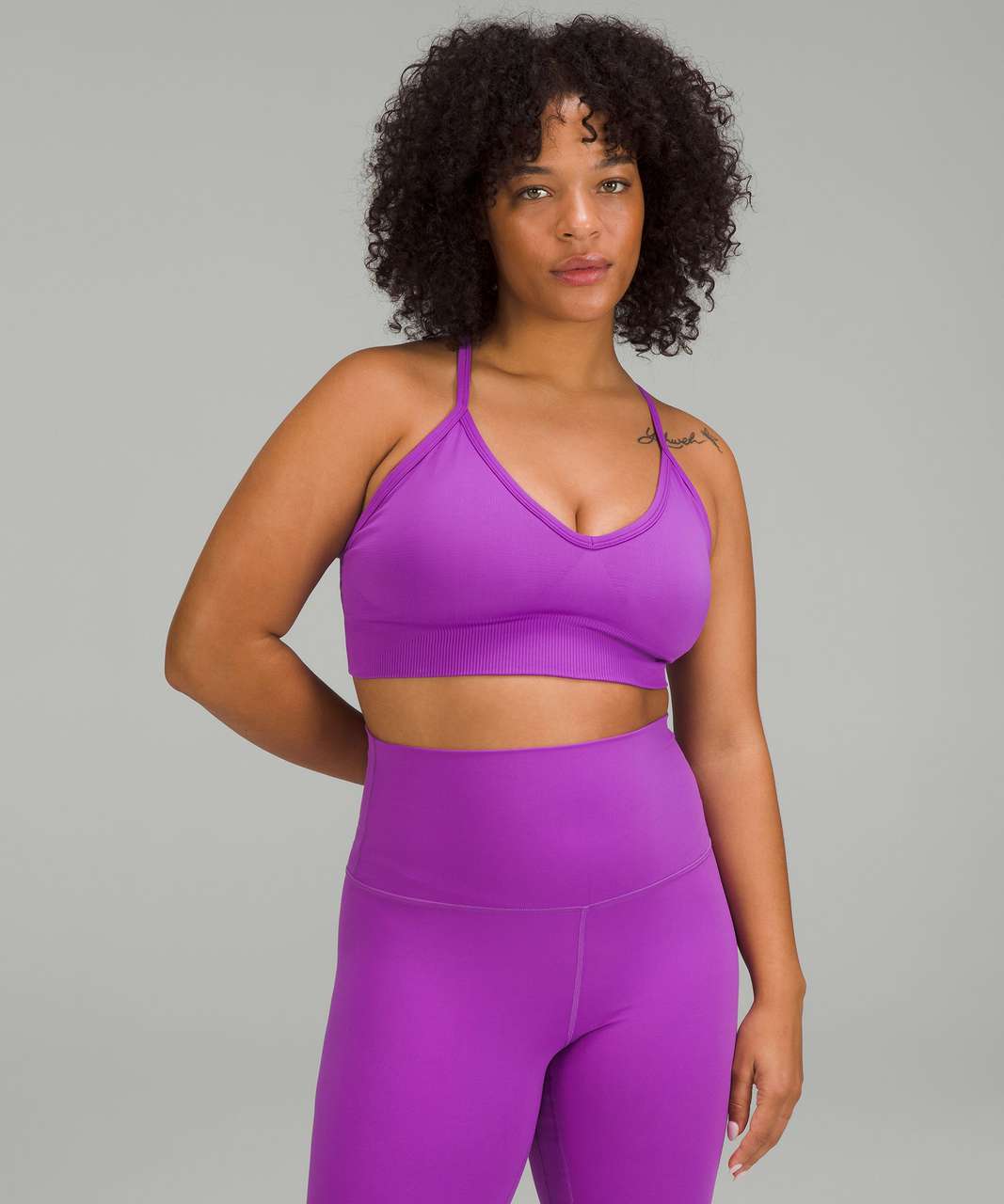 Lululemon Ebb To Street Bra Light Support, C/d Cup In Moonlit