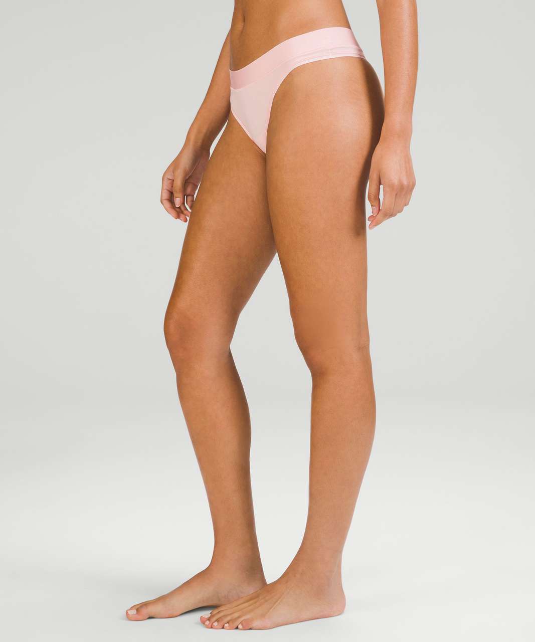 Lululemon UnderEase Mid-Rise Thong Underwear - Dew Pink