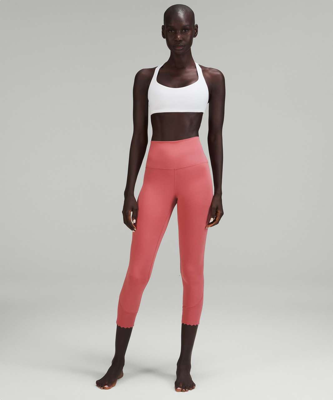 Lululemon Align Scalloped Hem High-Rise Crop 23" - Brier Rose