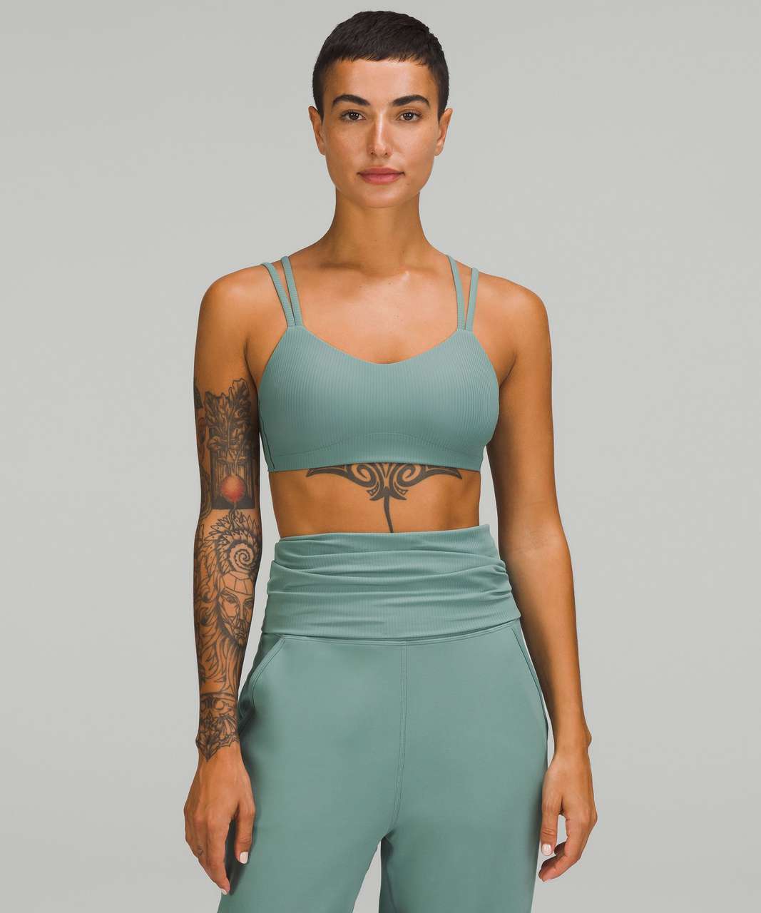 Lululemon Like a Cloud Ribbed Bra *Light Support, B/C Cup - Tidewater Teal  - lulu fanatics