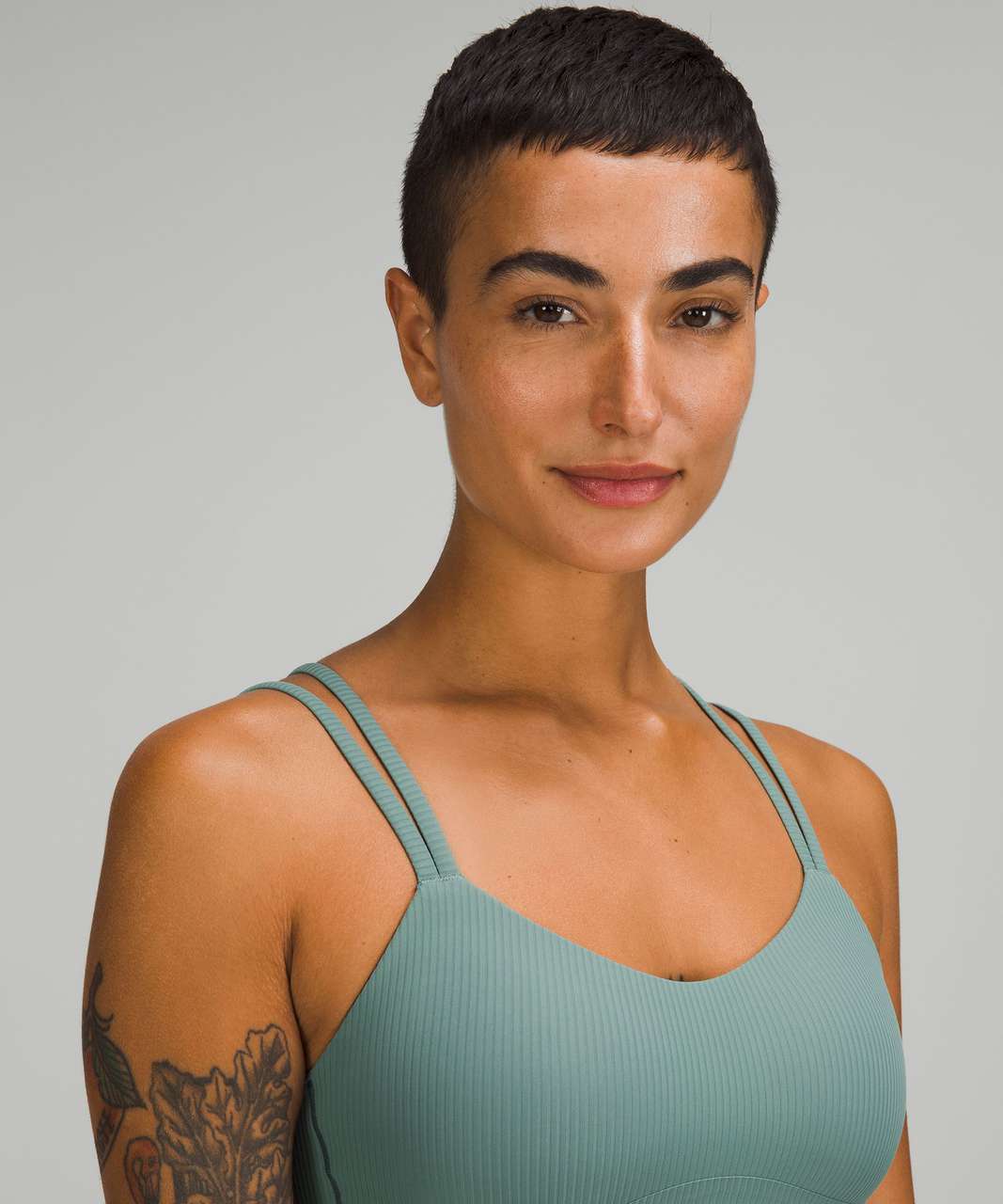 Lululemon Like a Cloud Ribbed Longline Bra *Light Support, B/C Cup -  Tidewater Teal - lulu fanatics