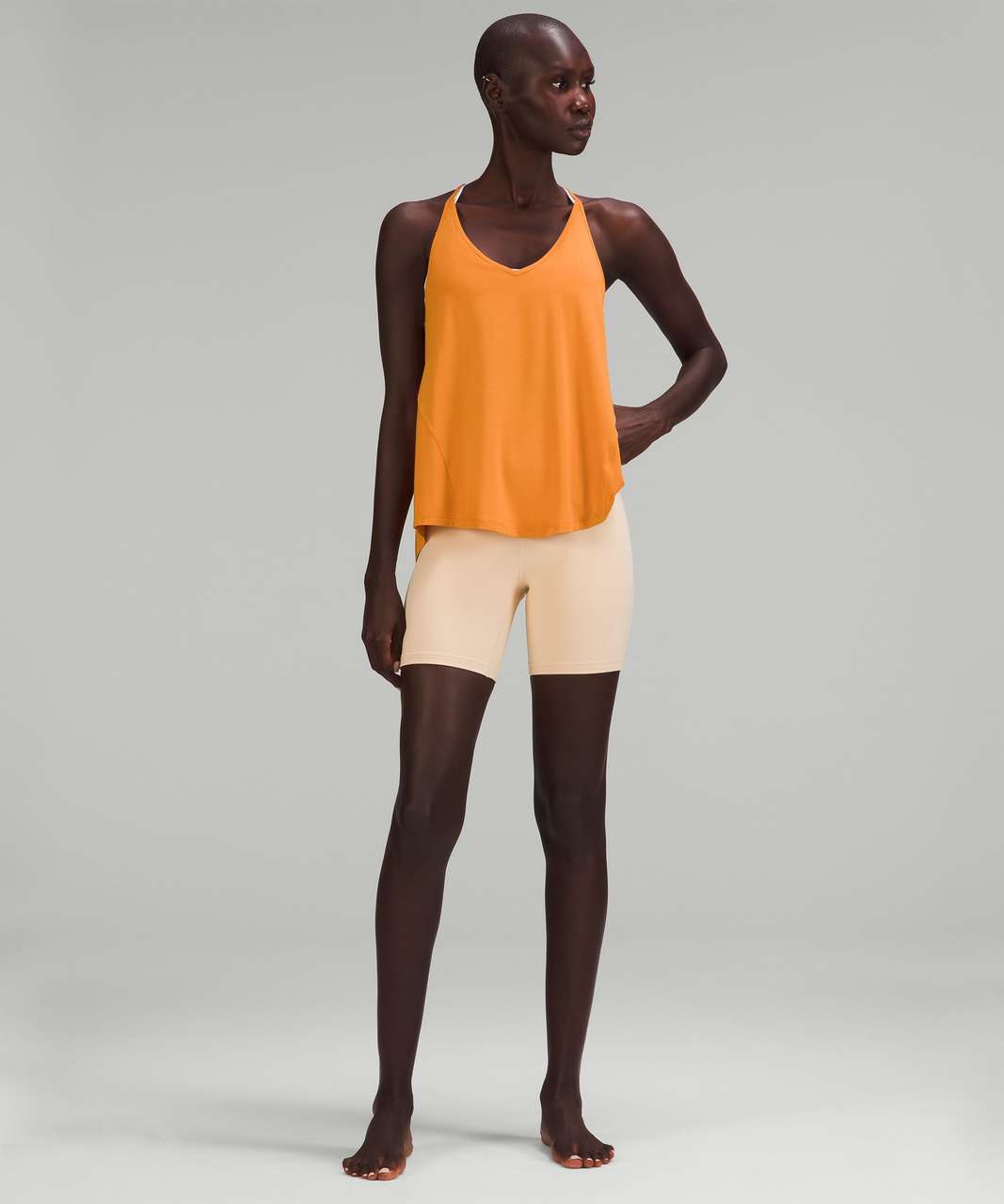 Lululemon Modal-Silk Yoga Tank Top - Autumn Orange