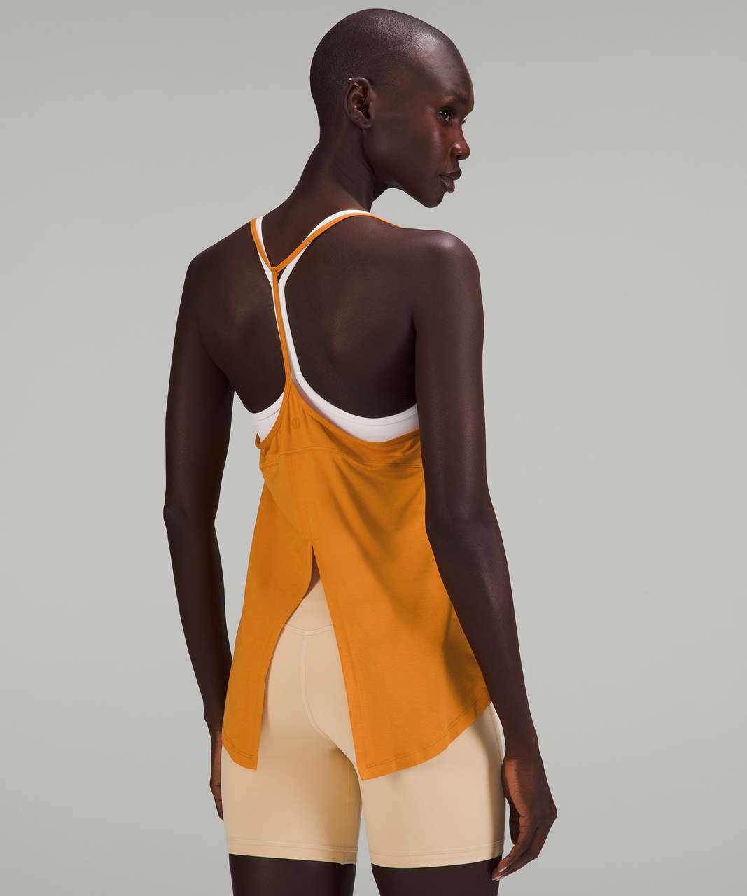 Lululemon Modal-Silk Yoga Tank Top - Autumn Orange