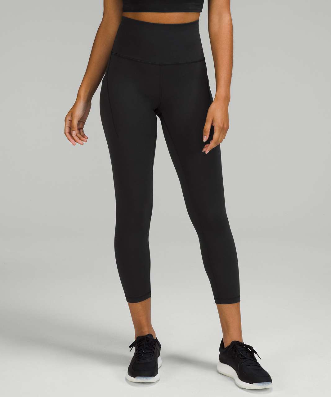 Lululemon Wunder Train High-Rise Crop with Pockets 23" - Black