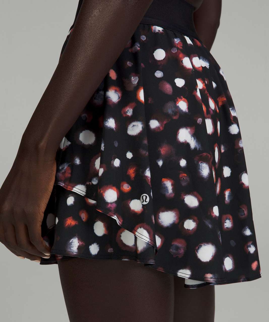 Lululemon Court Rival High-Rise Skirt *Long - Haze Dot Inverse Orange Multi