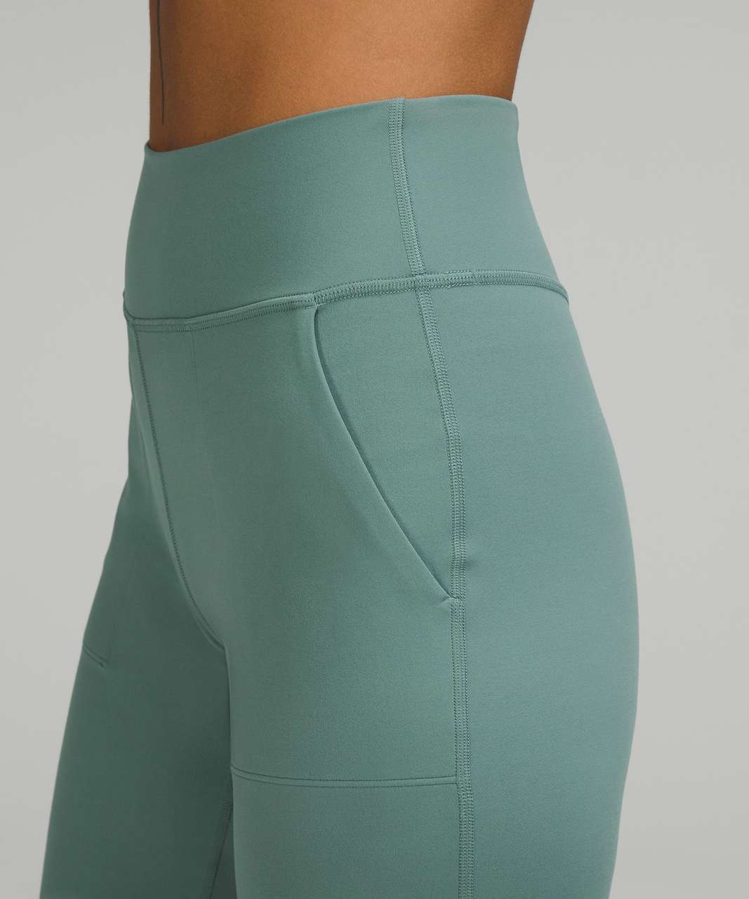 Lululemon Align Ribbed Waist Cropped Jogger - Tidewater Teal - lulu fanatics