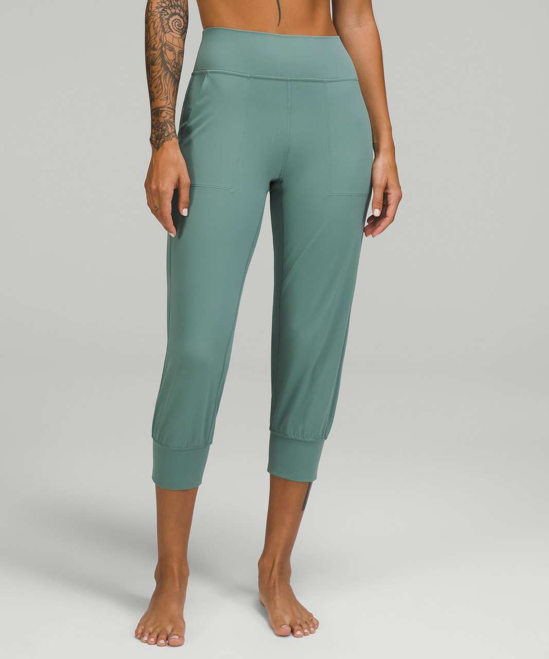 Lululemon Align High-Rise Cropped Jogger - Tidewater Teal - lulu fanatics