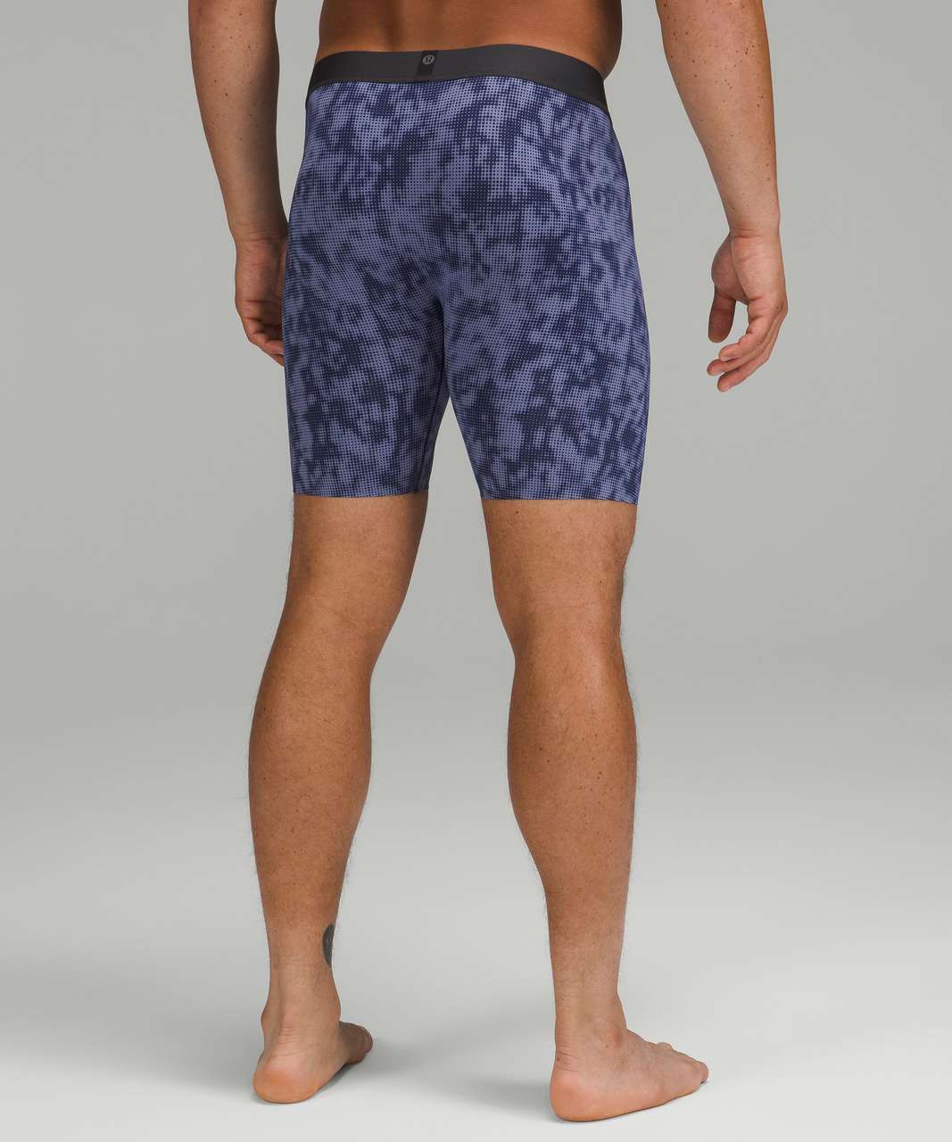 Lululemon Built to Move Long Boxer 7" - Halftone Camo Mini Peri Purple Night Sea