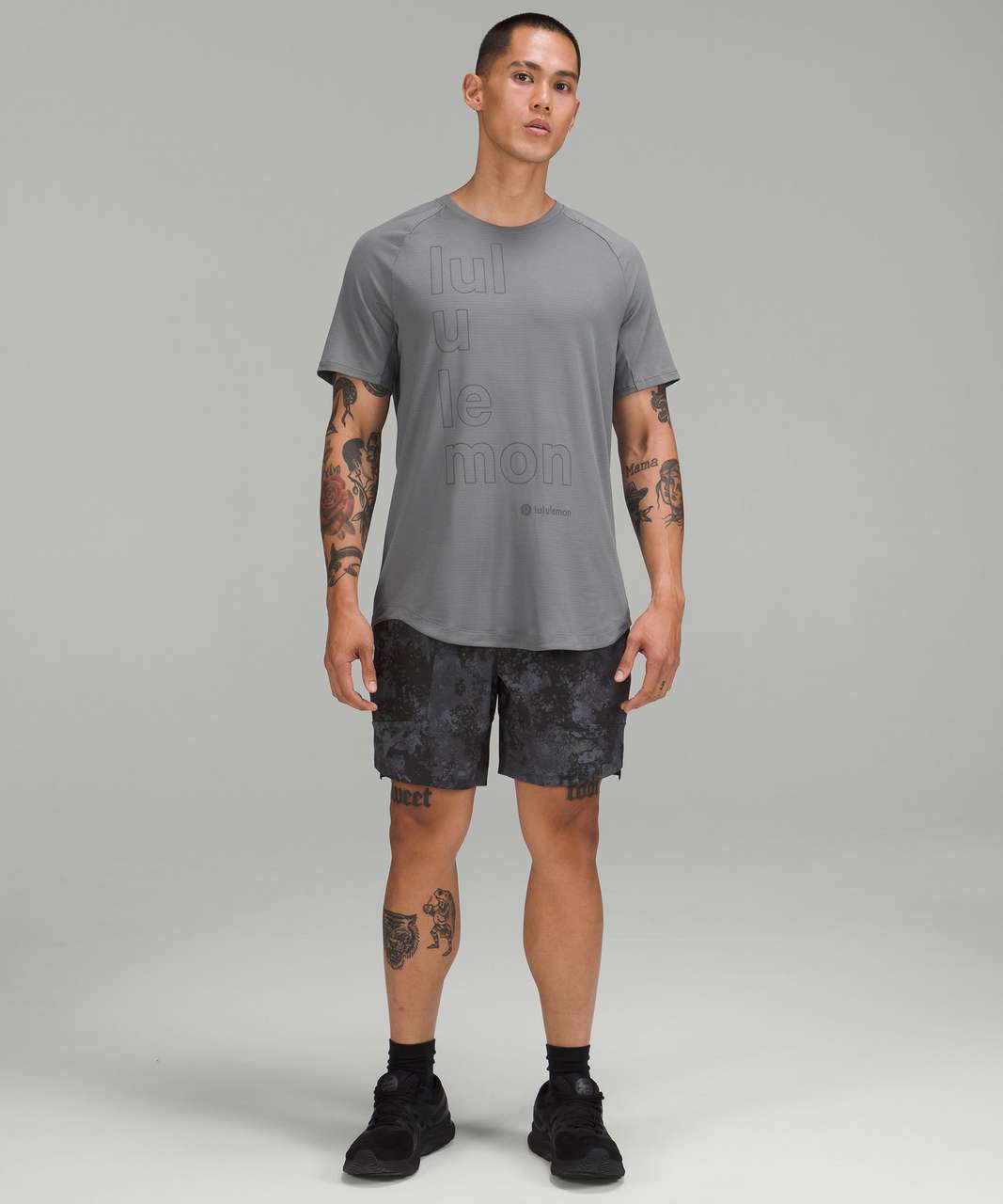 Lululemon Drysense Training Short Sleeve Shirt *Motif - Asphalt Grey