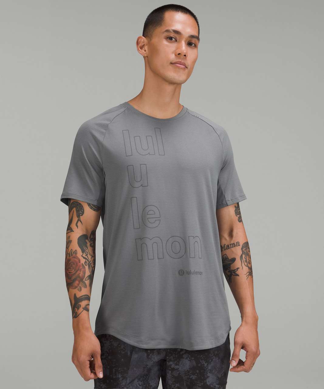 Lululemon Drysense Training Short Sleeve Shirt *Motif - Asphalt Grey