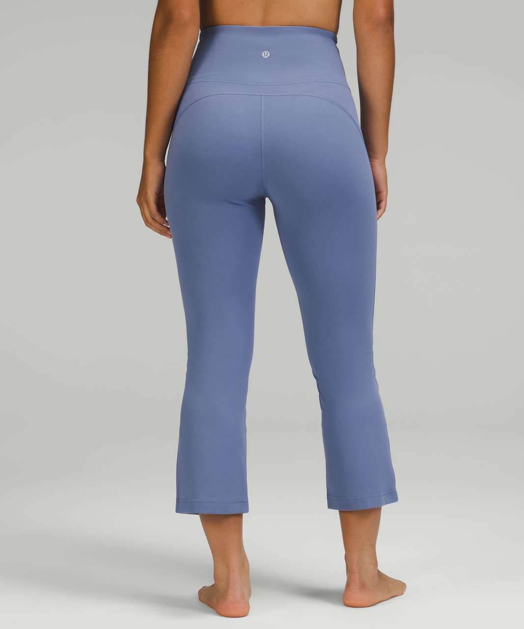 Lululemon Groove Super High Rise Shr Crop Pants 23 Nulu sz 10 Utility Blue, - Lululemon clothing - Blue