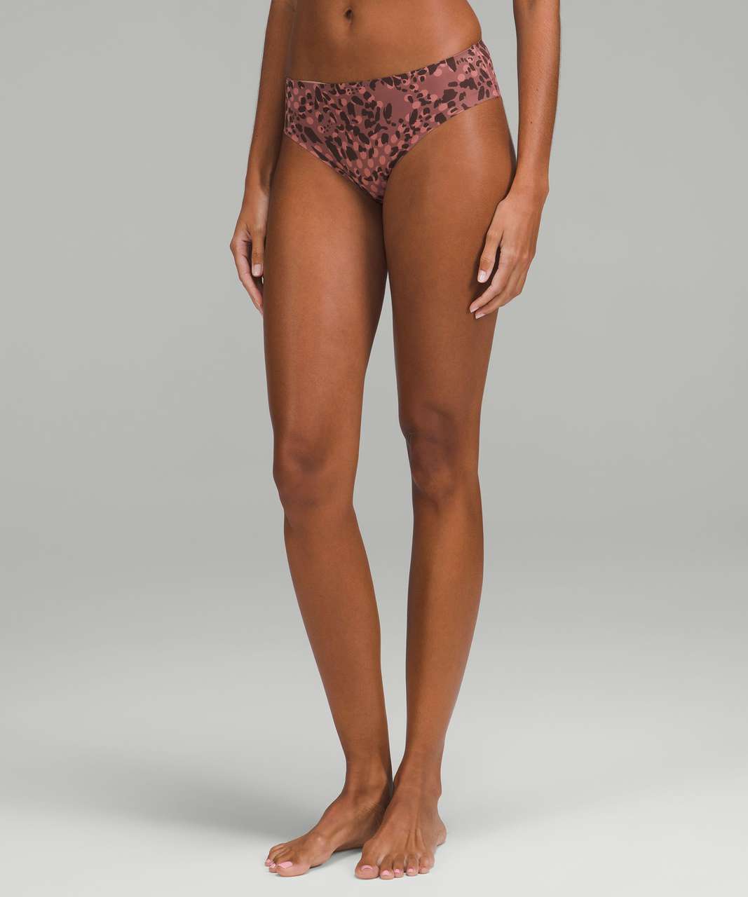 Lululemon InvisiWear Mid-Rise Bikini Underwear 3 Pack - Primal Dot Mini Brier Rose Multi / Gull Grey / Brier Rose