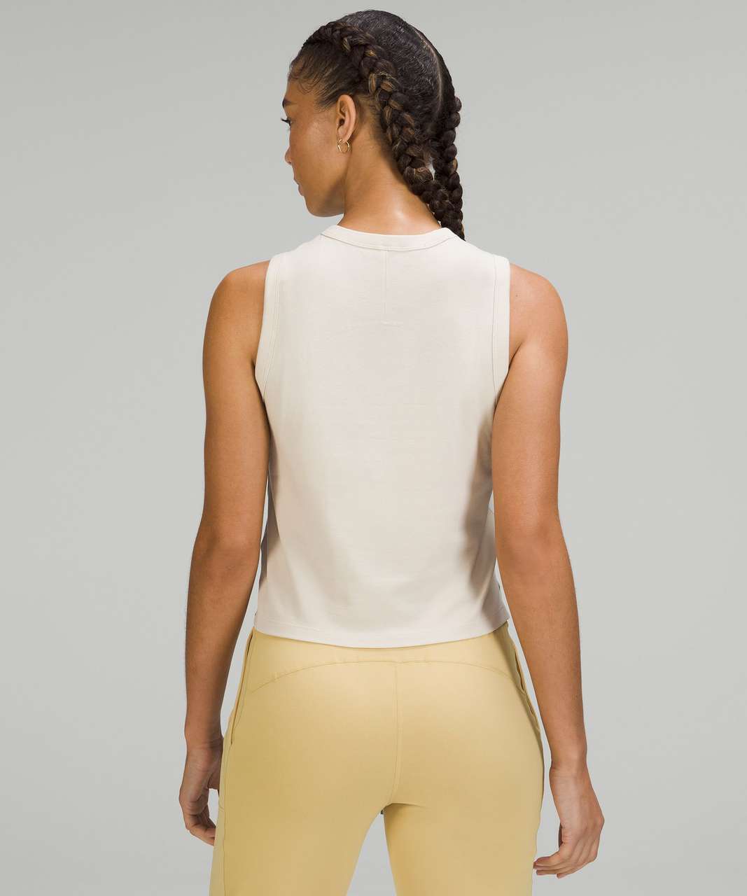 Lululemon Classic-Fit Cotton-Blend Tank Top - Bone - lulu fanatics