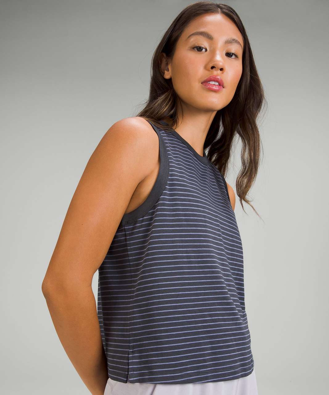 Women’s Long Striped Cotton Tank Top Dress