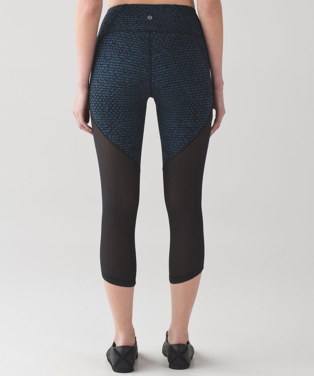 Lululemon Deep Breath Crop 21 Legging 4 Shatter Weave Desert Teal