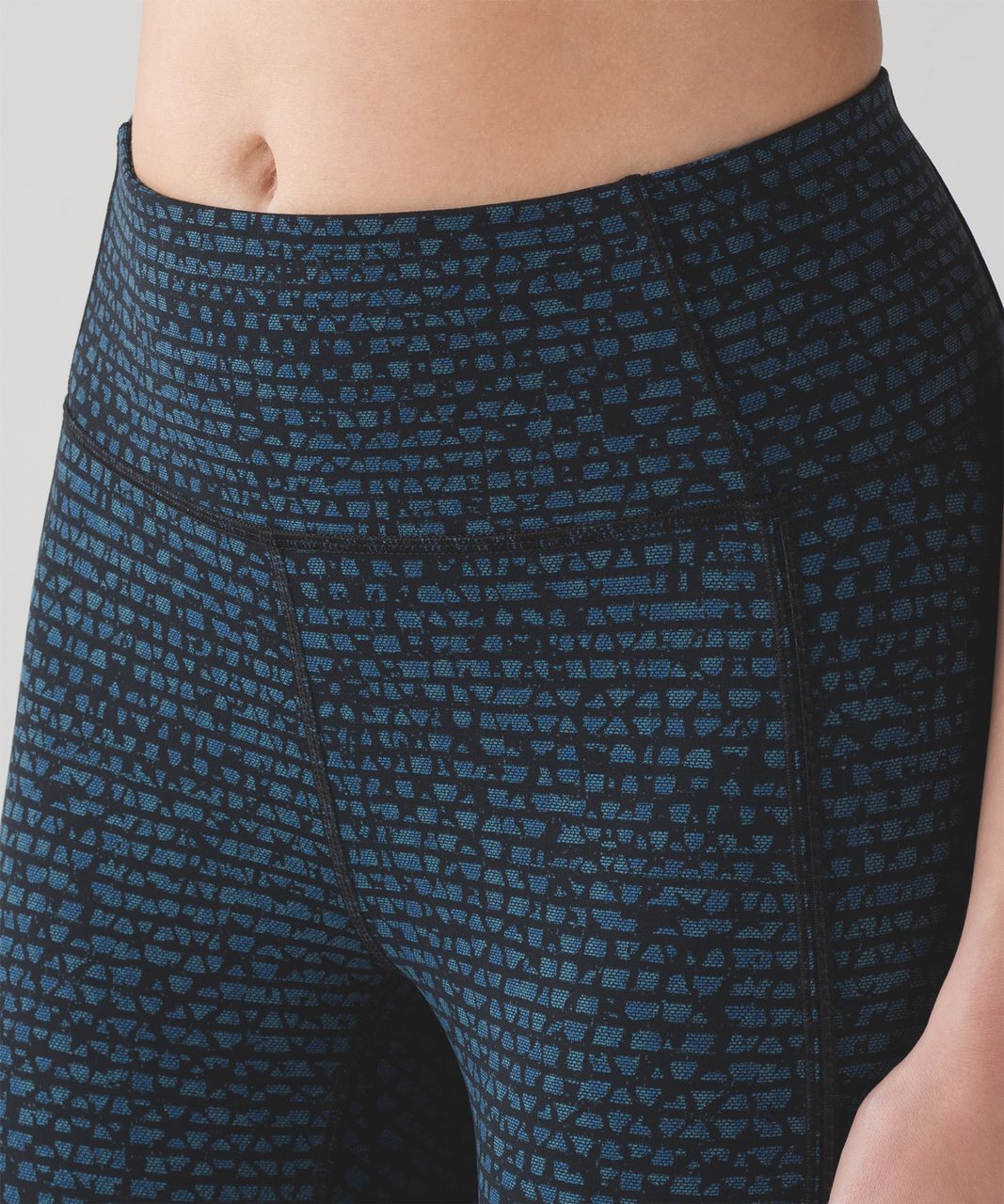 Lululemon Deep Breath Crop (21) - Shatter Weave Desert Teal Alberta Lake - lulu  fanatics