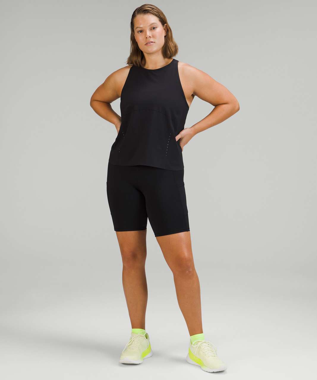 Lululemon Swift Ventilated Racerback Running Tank Top - Black