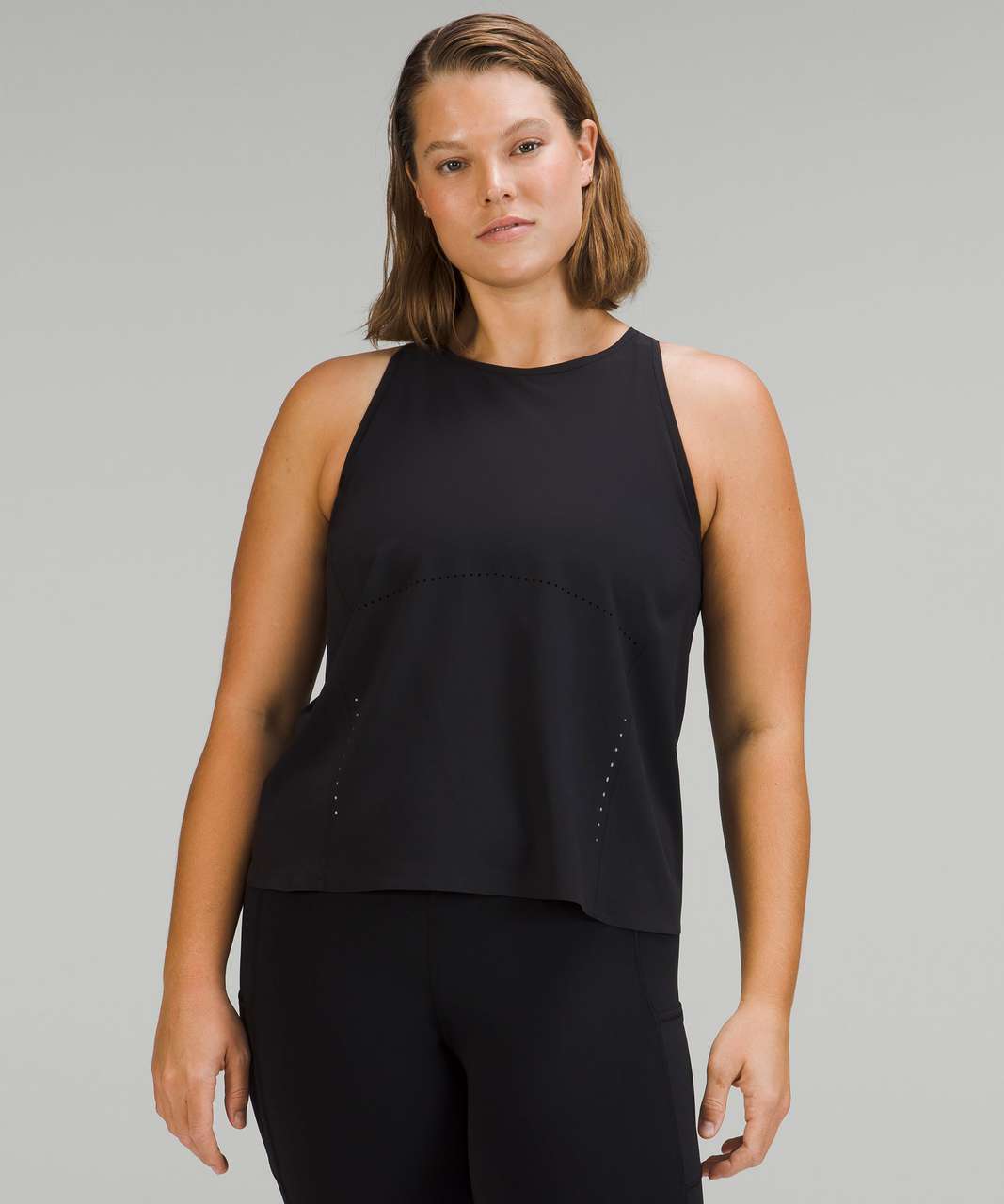 Lululemon Swift Ventilated Racerback Running Tank Top - Black - lulu  fanatics