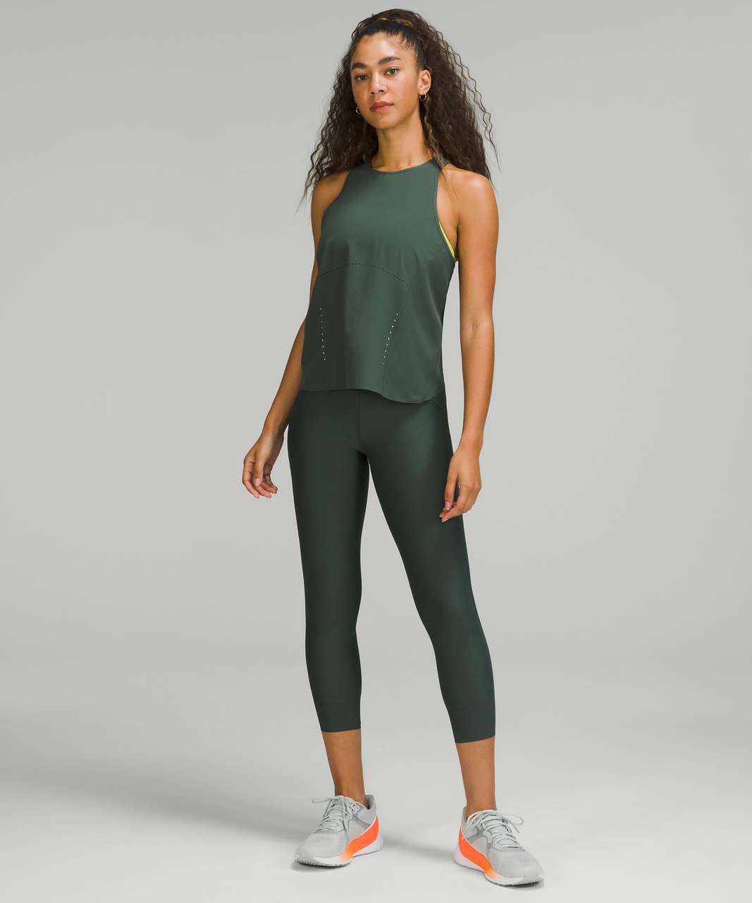 Lululemon Swift Ventilated Racerback Running Tank Top - Smoked Spruce ...