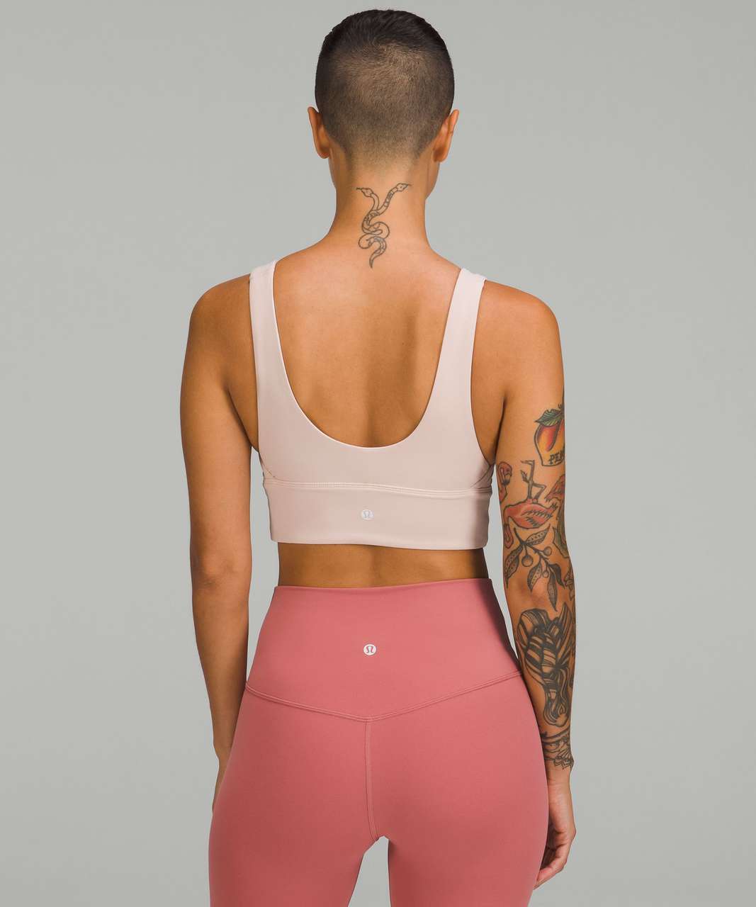 Lululemon Align Bra Shine *Light Support, A/B Cup - Diamond Dye Misty Shell  Cacao Diffuse Dot Foil / Cacao - lulu fanatics