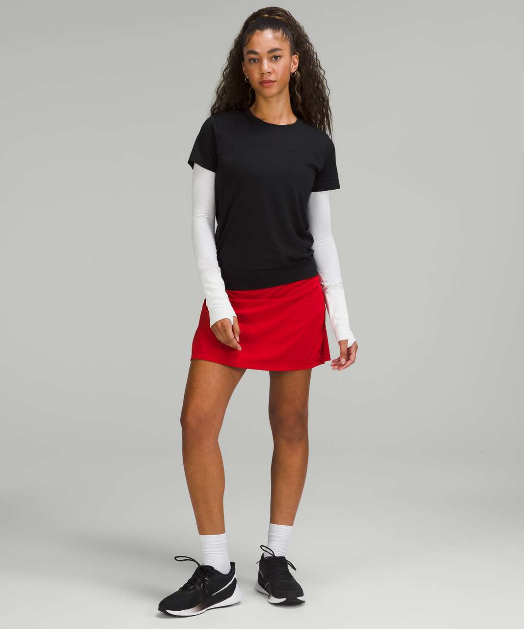 Lululemon Pace Rival Mid-Rise Skirt *Extra Long - Dark Red (First Release)